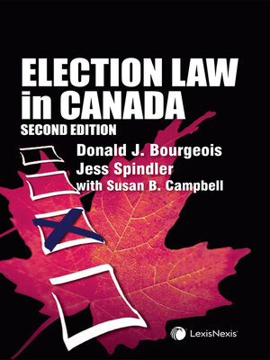 cover image of Election Law in Canada
